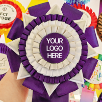 Rubans en satin polyester personnalisés de haute qualité à une face pour les récompenses et les badges Décorations sur le thème des chevaux