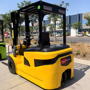 Apilador eléctrico de tres puntos 3 ruedas 1,5 T Capacidad Pasillo estrecho Trabajo Triplex Mástil Carretillas elevadoras Palé de mano de obra pequeña embalado - Product Image 3