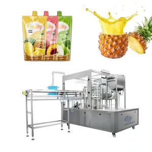 Automatic liquid doypack cream soymilk milkshake milk mango juice packaging machine