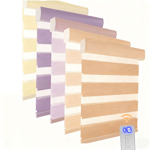 Stores zébrés électriques pour maison intelligente, té<span class=keywords><strong>l</strong></span>écommande, stores automatiques pour fenêtres, chambre <span class=keywords><strong>à</strong></span> coucher, salon - Product Image 1