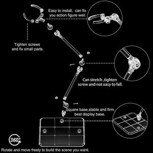 Base de Exhibición para Figuras de Acción Personalizadas al por Mayor, Soporte Transparente para Muñecos y Modelos, Compatible con Juguetes - Product Image 3