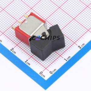MR-0-102-A01-0000-RS Rocker Switch Through hole Component (THT) Switch Concave Bend Solder Tab Black 2A - Product Image 1
