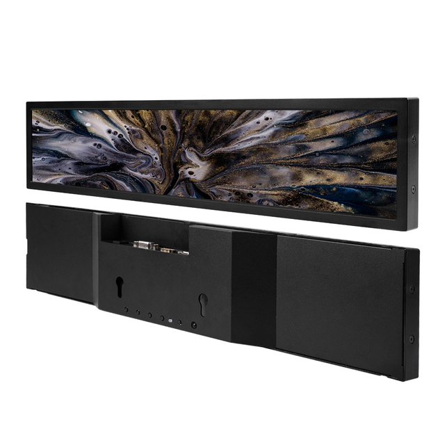 ultra Wide Android 12V LCD Screen Display Monitor for Media and Shopping Mall Advertising Stretched Bar Supermarket Shelf Unit