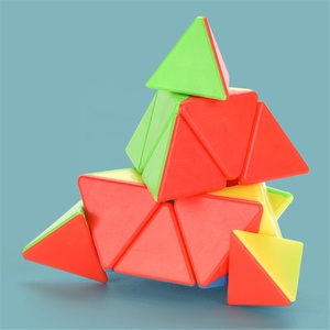 Jouets éducatifs en plastique ABS, 2 pièces, impression de logos personnalisés, Puzzle 3x3x3, plateau à rotation rapide, <span class=keywords><strong>3</strong></span> figurines magiques, <span class=keywords><strong>Cube</strong></span> pour enfants - Product Image 3