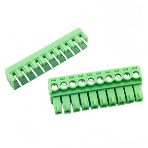 3.81 mét Pitch vít khối thiết bị đầu cuối Đồng 10pin Nam Nữ 15edg 3.81 Plug-in receptacle PCB kết nối - Product Image 3