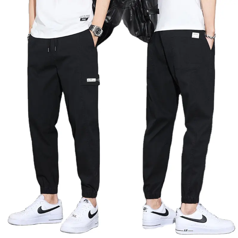 New Summer Men Harem Pants Breathable Pencil Pants Buckle Casual Large Size Bloomers Fashion Trousers