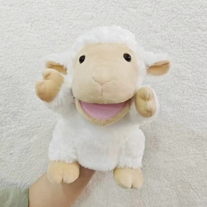 Ensemble de marionnettes à main pour enfants 6 pièces avec bouche de travail, jouet en peluche pour tout-petits <span class=keywords><strong>Ifor</strong></span> Show Theatre, cadeaux d'anniversaire, panier de Pâques - Product Image 2