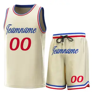 Nueva ropa de baloncesto para hombres Los mejores uniformes de baloncesto Diseño de kit completo Sublimación Conjunto de camiseta de baloncesto personalizado
