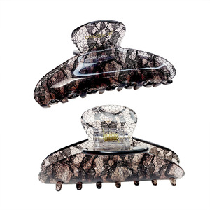 Chasesun Grande pince à cheveux en dentelle de 13 cm pour queues de cheval, usage quotidien - Product Image 2