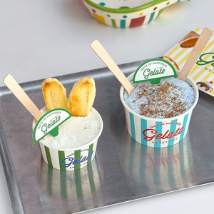 Custom Printed Logo Packaging <strong>Mini</strong> Coffee Tea <strong>Cup</strong> Disposable White Ice Cream Ice Cream <strong>Cup</strong> <strong>Paper</strong> <strong>Cups</strong> - Product Image 5