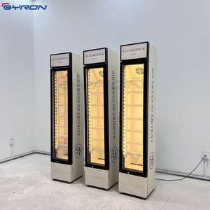 Réfrigérateur à boissons combiné à air et à refroidissement direct de conception mince | Haute efficacité, portes en verre pour les dépanneurs - Product Image 2