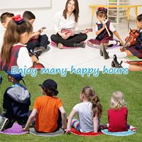 Tapis de sol éducatif pour les zones de jeu et d'apprentissage préscolaire, sièges circulaires pour la classe, tapis non pour enfants