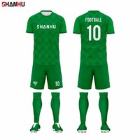 Özel Futbol Forması Süblimasyon Baskısı Futbol Maçı Antrenman Kıyafetleri Spor Giyim Kadın Takımları Erkek Tişörtleri Şortlar
