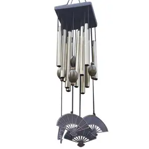 2.18usd/pc Factory Price Wind Chimes 2023 Hot Sales Metal Pipe Fan Wall Hanging Home Balcony Ornament Wind Chime