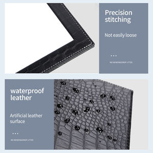 Miroir de maquillage de couleur personnalisé portable miroir de courtoisie compact à usage familial et miroir compact pliable en PU - Product Image 4