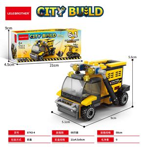 Lele Brother Construction Team 6 en 1 Robot Blocs de Construction Camion et Excavatrice Modèle Jouet Éducatif pour Enfants - Product Image 5