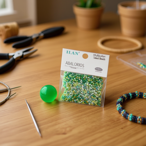 Perline Ilan Abalorios 4mm Multicolore per Creazione di Gioielli - Product Image 3