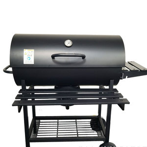 <span class=keywords><strong>Parrilla</strong></span> de barril de carbón para patio trasero, parrillas de barbacoa de carbón para exteriores, ahumador de barbacoa con asador para pollo <span class=keywords><strong>asado</strong></span> - Product Image 1