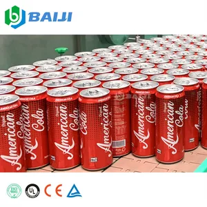 Fully automatic soft drink aluminum can filling and seaming machine for carbonated beverage