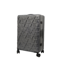 Ensemble de bagages de voyage 3 pièces de style Alien mécanique gris, valise à roulettes de haute qualité en PC + cadre en aluminium, serrure TSA, étanche