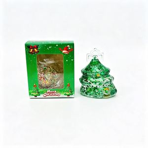 Entrepôt USA : Lot de 72 jouets de Noël scintillants 4 couleurs, en forme d'arbre, rembourrés au maltose, à remontée lente, anti-stress, avec boîte - Product Image 5