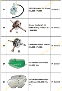 Réglage du moteur Simson Vilebrequin S70 de haute qualité pour S51 KR51-2 SR50 S53, qualité OEM - Product Image 5