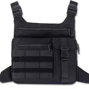 Échantillon gratuit 2025 – Nouveauté : Sacs de poitrine tactiques Hip Hop et sacs à bandoulière en promotion - Product Image 4