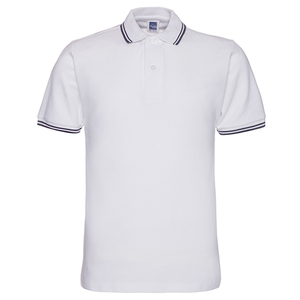 Camiseta Polo de Manga Corta de Algodón y Poliéster a Rayas Casual para Hombre, Venta al por Mayor, con Logotipo Personalizado Impreso, Ropa de Trabajo, Camiseta Polo con Logotipo Bordado - Product Image 3