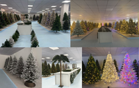 Arbre de Noël en PE de qualité supérieure, écologique, sans odeur, en gros, disponible en tailles de 150 cm à 240 cm, arbre de Noël en PE riche et de haute qualité
