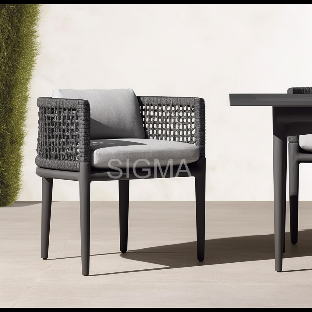 Outdoor Garden Modern Outdoor Furniture Set  Waterproof Cloth Aluminum Garden Sofa Set Outdoor