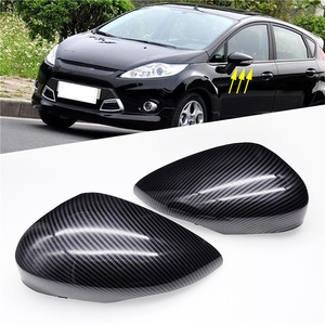 Cubiertas de Espejos Retrovisores de Fibra de Carbono para Ford Fiesta Mk7 08-17, Carcasas de Espejos Retrovisores ABS, Juego Completo - Product Image 1