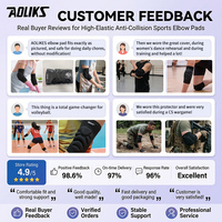 Aolikes Manchons de coude confortables et respirants, attelle de bras anti-collision en EVA, support de coude pour le sport, la gym, le fitness, l'entraînement 0245
