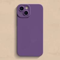 Étui de protection antichoc en silicone TPU mat personnalisé avec protection d'écran pour 8 Plus, design uni