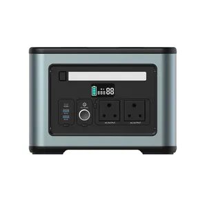 Alta Potência Portátil Elétrico 2000w Gerador De Energia Solar Dual type c Saída AC USB Home Backup Power Supply