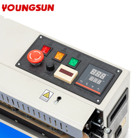 YOUNGSUN pas cher prix semi chaleur sac en plastique continu mécanique joint alimentaire bande d'emballage scellant Machine à sceller compteur