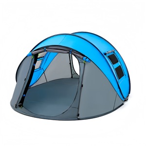 Tente de <span class=keywords><strong>camping</strong></span> instantanée pour 4 personnes tout temps, abri familial automatique, pliable et résistant aux intempéries, article chaud - Product Image 2