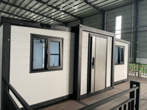 Maison conteneur préfabriquée extensible en acier de 20 pieds et 40 pieds, maisons modulaires amovibles, maisons préfabriquées portables avec panneaux démontables - Product Image 2