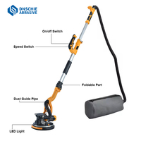 Ponceuse à cloisons sèches de haute qualité avec machine LED, aspiration automatique, sans poussière, ponceuse électrique murale, outils de ponçage pour cloisons sèches