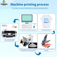Nouvelle condition A3 A4 imprimante à plat numérique encre blanche offset tampon à chaud DTF pour vêtements/T-shirts/vêtements Machine d'impression numérique