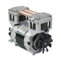 Compresseur d'air à piston en fonte mini haute précision 120W à faible bruit, 30L/min, sans huile, haute pression, pompe à vide personnalisée