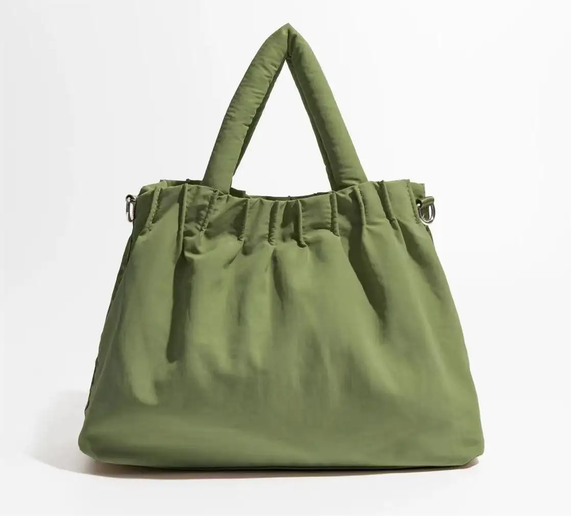 Borsa di moda di grande capacità da donna borse firmate da donna in nylon gonfio borsa Tote