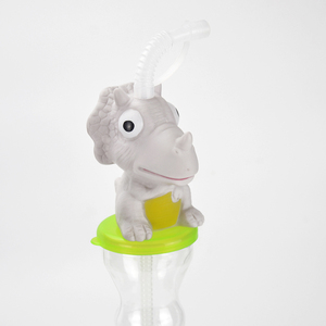 Giá Rẻ 500Ml 16 Oz Vui Toy Head Nhựa Twist Slush Chai Tùy Chỉnh Đảng Yard Ly Với Ống Hút - Product Image 4