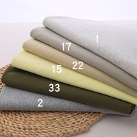 Tissu brocart Fanba 100 % coton peigné, 40 fils, couleur unie, pour vêtements de bébé, t-shirts et sous-vêtements, usage courant