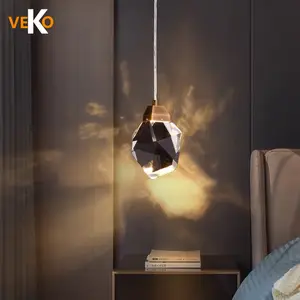 VEKO Chandelier Ceiling Luxury Long Hanging Chandelier Luxury Modern Living Room Crystal Chandelier Pendant