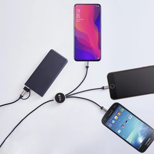 สายชาร์จคุณภาพสูง 6 <span class=keywords><strong>in</strong></span> 1, สายชาร์จ USB C/A แบบหลายหัว พร้อมโลโก้เรืองแสง, สายชาร์จโทรศัพท์มือถืออเนกประสงค์ - Product Image 5