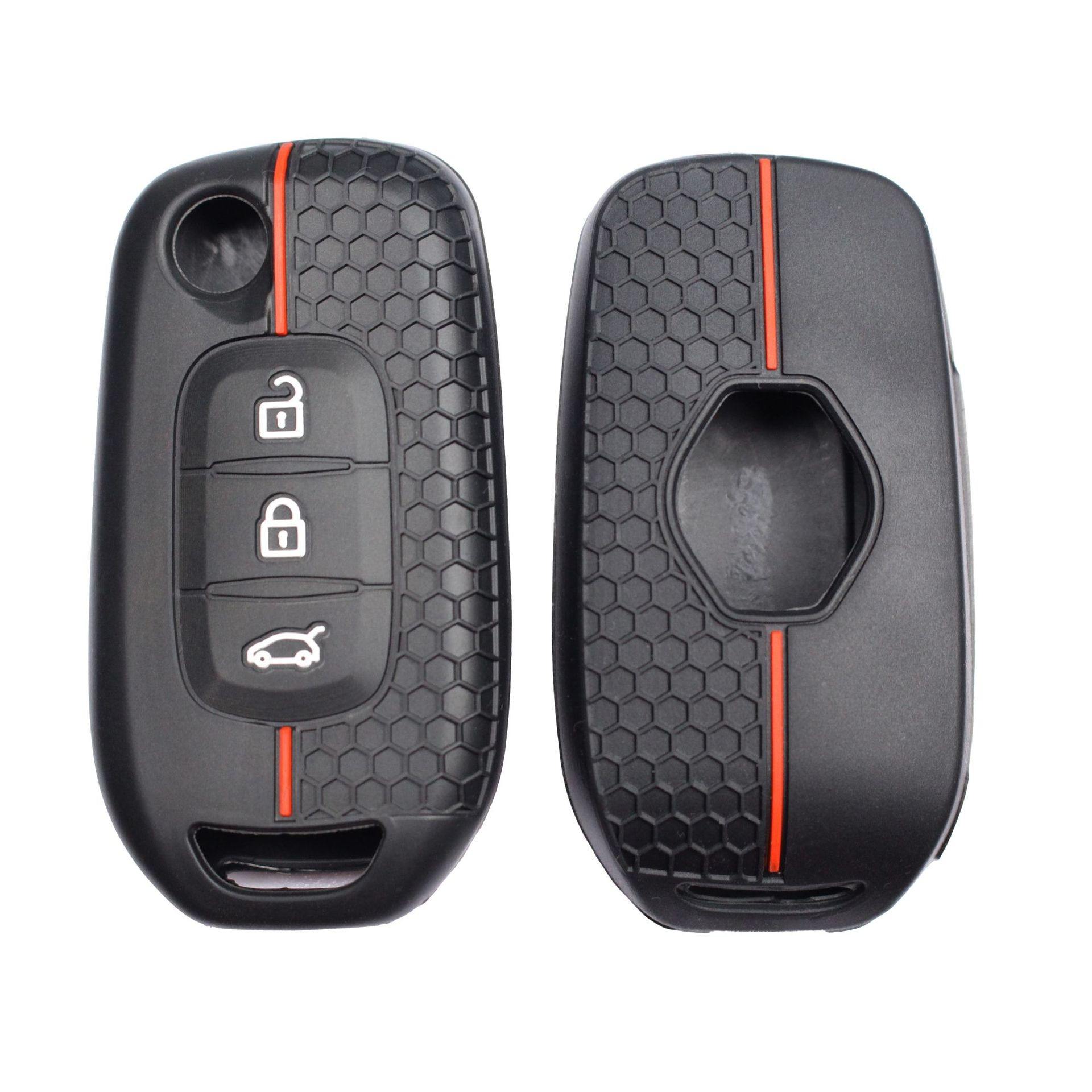 Linee nere + rosse (3 pulsanti) B