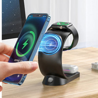 2024 nouveau produit chargeur sans fil magnétique de bureau 15W 5 en 1, chargeur sans fil universel Magsafe