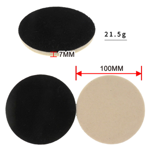Haute vente 4 pouces 100mm crochet et boucle feutre de laine tampon de polissage laine polissage disque meuleuse <span class=keywords><strong>d</strong></span>'angle pour le polissage de Surface de verre - Product Image 2