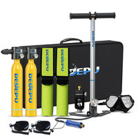 DEDEPU Ensemble de plongée avec mini-cylindre d'oxygène, système de plongée, kit d'équipement de plongée