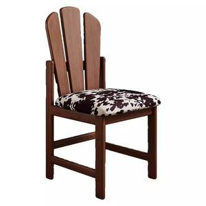 كرسي طعام من الخشب الصلب على طراز وابي-سابي الفرنسي العتيق ، أثاث منزلي ، تصميم بسيط عتيق للاستخدام الترفيهي والمكياج - Product Image 1